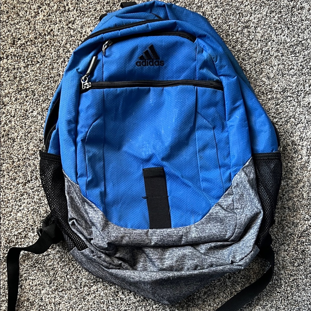 Adidas blue backpack